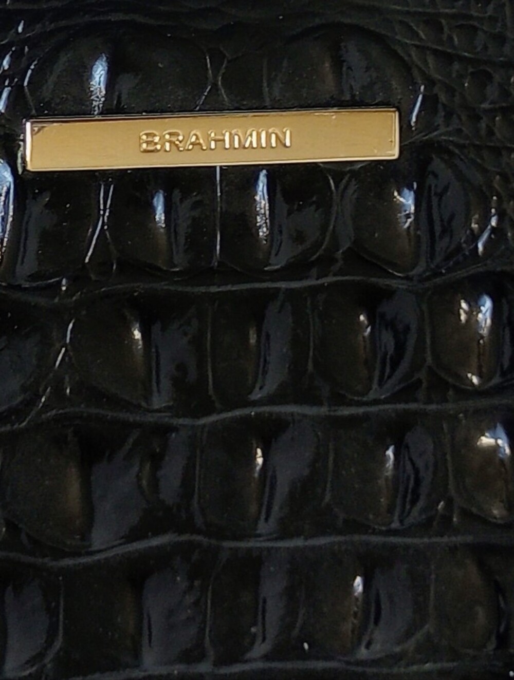 Brahmin Caroline Black Melbourne Satchel With Shoulder Strap - Picture 5 of 12